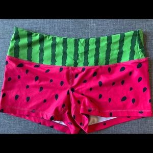 Feed me or fight me watermelon shorts